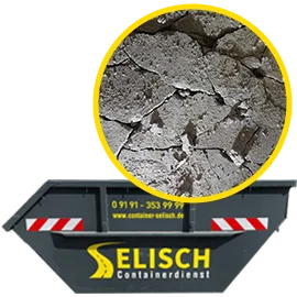 Estrich (mit Anhaftung von Ölpapier und Kleberesten) - 
